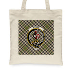 Canvas Tote Bags Royal Scottish Blane Clan Badge Tartan Plaid Tote Bag - Scotstee Shop