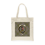 Canvas Tote Bags Royal Scottish Blane Clan Badge Tartan Plaid Tote Bag - Scotstee Shop