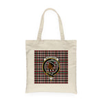Canvas Tote Bags Royal Scottish Borthwick Ancient Clan Badge Tartan Plaid Tote Bag - Scotstee Shop