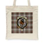 Canvas Tote Bags Royal Scottish Borthwick Clan Badge Tartan Plaid Tote Bag - Scotstee Shop