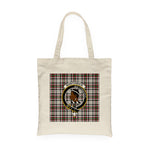 Canvas Tote Bags Royal Scottish Borthwick Clan Badge Tartan Plaid Tote Bag - Scotstee Shop