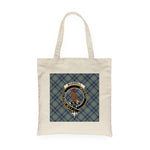 Canvas Tote Bags Royal Scottish Boswell Clan Badge Tartan Plaid Tote Bag - Scotstee Shop