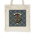 Canvas Tote Bags Royal Scottish Boswell Clan Badge Tartan Plaid Tote Bag - Scotstee Shop