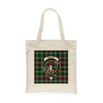 Canvas Tote Bags Royal Scottish Brodie Clan Badge Tartan Plaid Tote Bag - Scotstee Shop