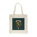 Canvas Tote Bags Royal Scottish Broune Clan Badge Tartan Plaid Tote Bag - Scotstee Shop