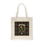 Canvas Tote Bags Royal Scottish Buchan Ancient Clan Badge Tartan Plaid Tote Bag - Scotstee Shop