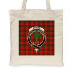 Canvas Tote Bags Royal Scottish Cairns Clan Badge Tartan Plaid Tote Bag - Scotstee Shop