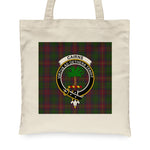 Canvas Tote Bags Royal Scottish Cairns Hunting Clan Badge Tartan Plaid Tote Bag - Scotstee Shop