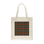 Canvas Tote Bags Royal Scottish Caledonia Ancient Clan Badge Tartan Plaid Tote Bag - Scotstee Shop