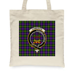 Canvas Tote Bags Royal Scottish Cameron Clan Badge Tartan Plaid Tote Bag - Scotstee Shop