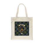 Canvas Tote Bags Royal Scottish Cameron Of Erracht Ancient Clan Badge Tartan Plaid Tote Bag - Scotstee Shop