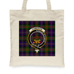 Canvas Tote Bags Royal Scottish Cameron Of Erracht Modern Clan Badge Tartan Plaid Tote Bag - Scotstee Shop