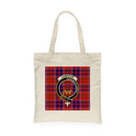 Canvas Tote Bags Royal Scottish Cameron Of Lochiel Modern Clan Badge Tartan Plaid Tote Bag - Scotstee Shop