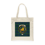 Canvas Tote Bags Royal Scottish Campbell Ancient Clan Badge Tartan Plaid Tote Bag - Scotstee Shop