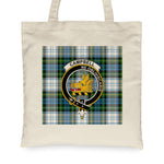 Canvas Tote Bags Royal Scottish Campbell Dress Clan Badge Tartan Plaid Tote Bag - Scotstee Shop