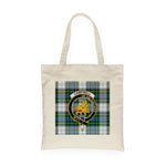 Canvas Tote Bags Royal Scottish Campbell Dress Clan Badge Tartan Plaid Tote Bag - Scotstee Shop