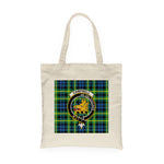 Canvas Tote Bags Royal Scottish Campbell Of Breadalbane Ancient Clan Badge Tartan Plaid Tote Bag - Scotstee Shop