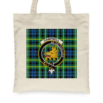 Canvas Tote Bags Royal Scottish Campbell Of Breadalbane Ancient Clan Badge Tartan Plaid Tote Bag - Scotstee Shop
