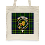 Canvas Tote Bags Royal Scottish Campbell Of Breadalbane Modern Clan Badge Tartan Plaid Tote Bag - Scotstee Shop