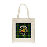 Canvas Tote Bags Royal Scottish Campbell Of Breadalbane Modern Clan Badge Tartan Plaid Tote Bag - Scotstee Shop