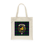 Canvas Tote Bags Royal Scottish Campbell Of Cawdor Modern Clan Badge Tartan Plaid Tote Bag - Scotstee Shop