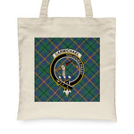Canvas Tote Bags Royal Scottish Carmichael Ancient Clan Badge Tartan Plaid Tote Bag - Scotstee Shop