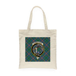 Canvas Tote Bags Royal Scottish Carmichael Ancient Clan Badge Tartan Plaid Tote Bag - Scotstee Shop