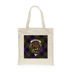 Canvas Tote Bags Royal Scottish Chalmers Clan Badge Tartan Plaid Tote Bag - Scotstee Shop