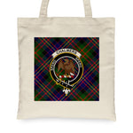 Canvas Tote Bags Royal Scottish Chalmers Clan Badge Tartan Plaid Tote Bag - Scotstee Shop