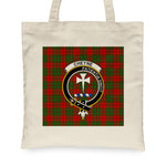 Canvas Tote Bags Royal Scottish Cheyne Clan Badge Tartan Plaid Tote Bag - Scotstee Shop
