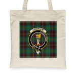 Canvas Tote Bags Royal Scottish Chisholm Hunting Ancient Clan Badge Tartan Plaid Tote Bag - Scotstee Shop