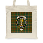Canvas Tote Bags Royal Scottish Chisholm Hunting Clan Badge Tartan Plaid Tote Bag - Scotstee Shop