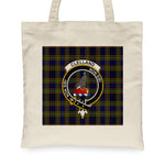 Canvas Tote Bags Royal Scottish Clelland Clan Badge Tartan Plaid Tote Bag - Scotstee Shop