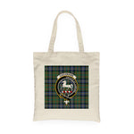 Canvas Tote Bags Royal Scottish Cochrane Ancient Clan Badge Tartan Plaid Tote Bag - Scotstee Shop