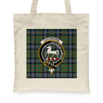 Canvas Tote Bags Royal Scottish Cochrane Ancient Clan Badge Tartan Plaid Tote Bag - Scotstee Shop