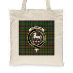 Canvas Tote Bags Royal Scottish Cochrane Clan Badge Tartan Plaid Tote Bag - Scotstee Shop