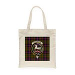 Canvas Tote Bags Royal Scottish Cochrane Modern Clan Badge Tartan Plaid Tote Bag - Scotstee Shop