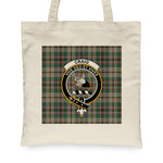 Canvas Tote Bags Royal Scottish Craig Ancient Clan Badge Tartan Plaid Tote Bag - Scotstee Shop