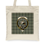 Canvas Tote Bags Royal Scottish Craig Ancient Clan Badge Tartan Plaid Tote Bag - Scotstee Shop
