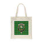 Canvas Tote Bags Royal Scottish Cranstoun Clan Badge Tartan Plaid Tote Bag - Scotstee Shop