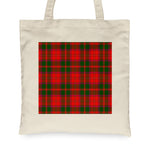 Canvas Tote Bags Royal Scottish Crief District Clan Badge Tartan Plaid Tote Bag - Scotstee Shop