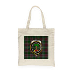 Canvas Tote Bags Royal Scottish Crosbie Clan Badge Tartan Plaid Tote Bag - Scotstee Shop