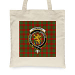 Canvas Tote Bags Royal Scottish Cumming Clan Badge Tartan Plaid Tote Bag - Scotstee Shop