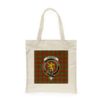 Canvas Tote Bags Royal Scottish Cumming Clan Badge Tartan Plaid Tote Bag - Scotstee Shop