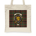 Canvas Tote Bags Royal Scottish Cumming Hunting Ancient Clan Badge Tartan Plaid Tote Bag - Scotstee Shop