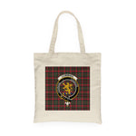Canvas Tote Bags Royal Scottish Cumming Hunting Modern Clan Badge Tartan Plaid Tote Bag - Scotstee Shop