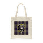 Canvas Tote Bags Royal Scottish Cunningham Dress Blue Dancers Clan Badge Tartan Plaid Tote Bag - Scotstee Shop