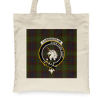 Canvas Tote Bags Royal Scottish Cunningham Hunting Modern Clan Badge Tartan Plaid Tote Bag - Scotstee Shop