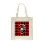 Canvas Tote Bags Royal Scottish Cunningham Modern Clan Badge Tartan Plaid Tote Bag - Scotstee Shop