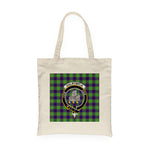 Canvas Tote Bags Royal Scottish Dalrymple Clan Badge Tartan Plaid Tote Bag - Scotstee Shop